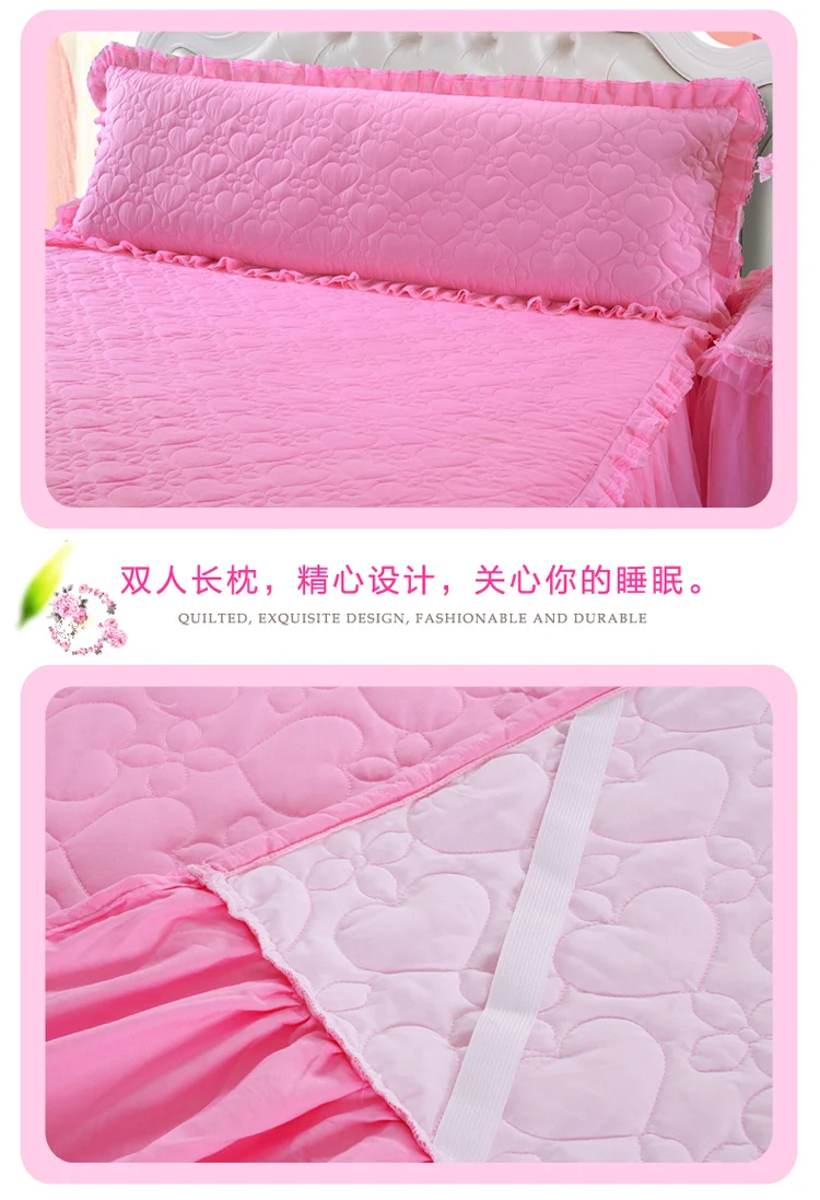 Reliable quality high grade new product princess style lace embroidery bed sets four seasons suitable bedding sets bed skirt