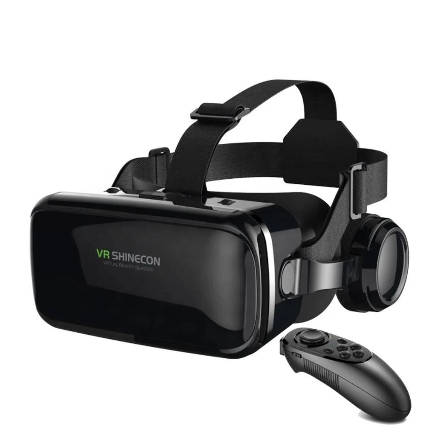  [С контроллером] 3D VR гарнитура Bluetooth светящиеся очки для мобильного телефона стекло с