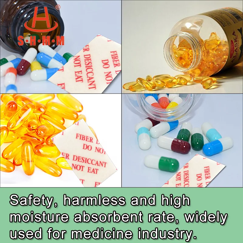 
Filmed Cover Fiber Fibre Desiccant Drying Auxiliary Agents For Medicine Medication Pharmacy Pharmaceutical Health Care Products 