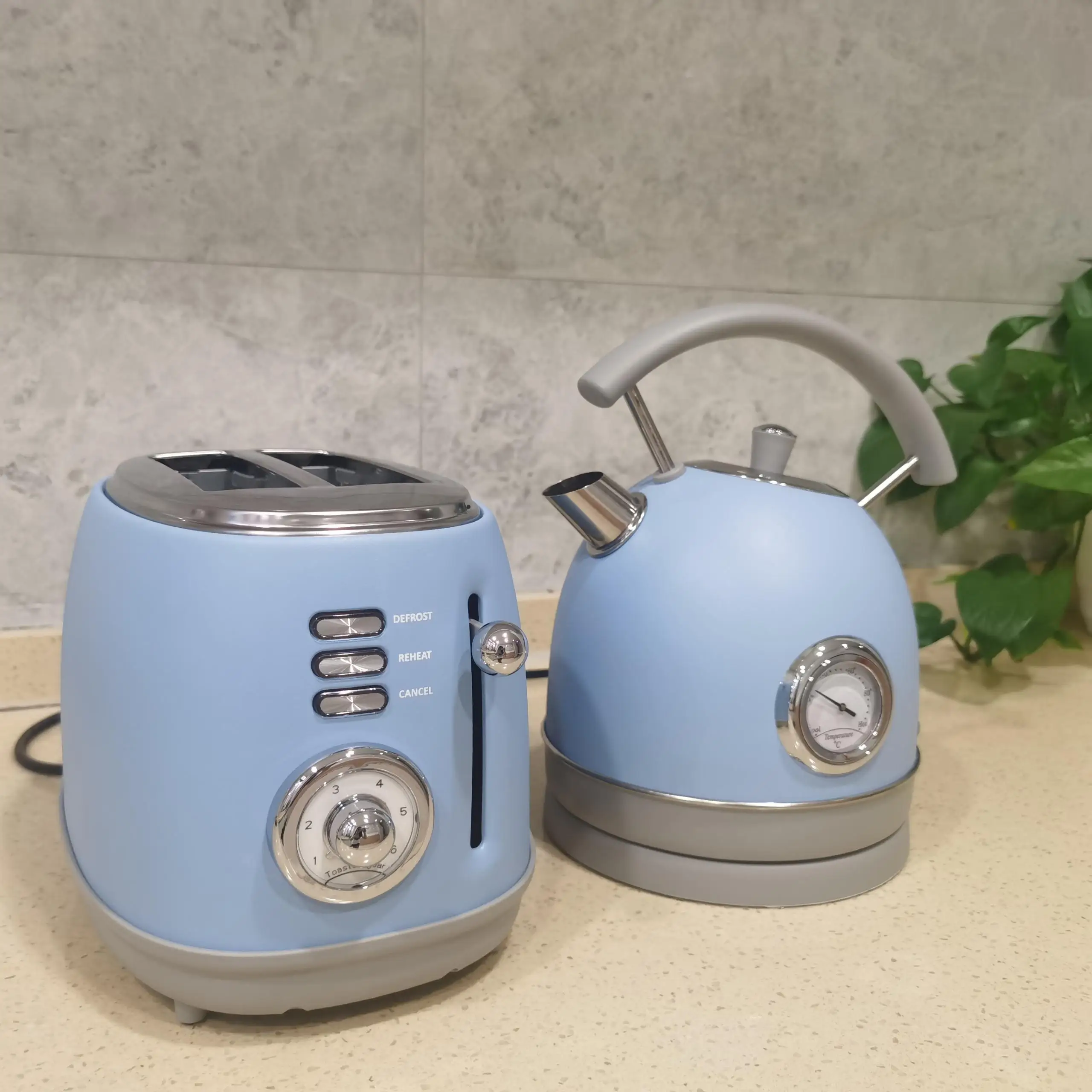 3 шт. электрический чайник и тостер бытовой техники комплекты Электрический из нержавеющей стали