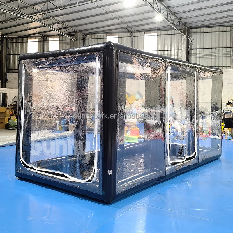 Airtight PVC inflatable car painting tent cover capsule Garage Car Cover Wash Garage Tent for sale