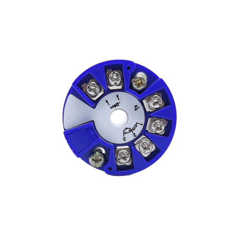 Programmable Thermocouple K J PT100 to 4-20mA Converter TC RTD 4-20mA Output Head-mounted Temperature Transmitter Sensor