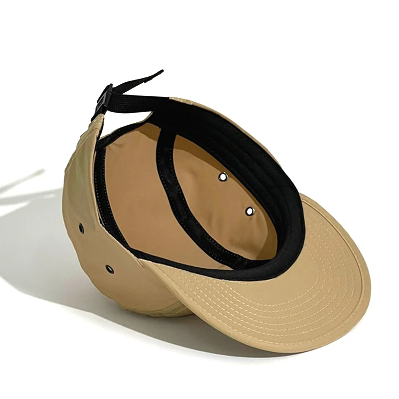 Five panel camp cap new york baseball sport cap plastic buckle nylon 5 panel caps and hats