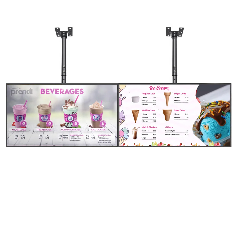 special price  retail store digital signage restaurant digital menu board screen for image, video display