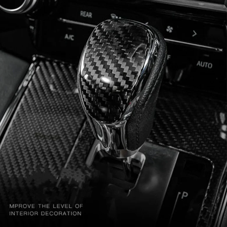 Factory Outlet Head Cover Gearbox Shifter Knob For TOYOTA Alphard/Vellfire  Accessories Real Carbon Fiber