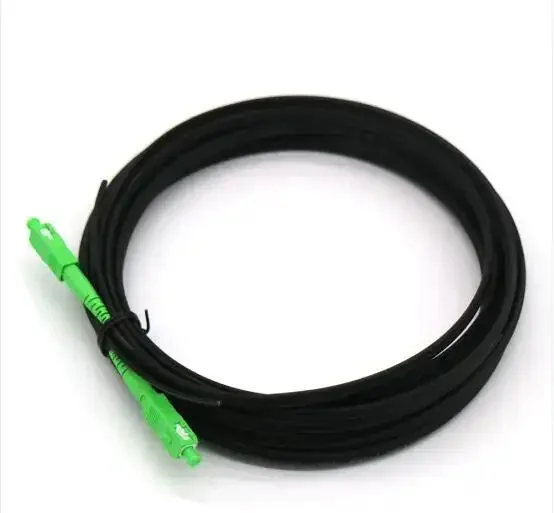 Ftth 1 2 core 2mm*5mm FRP Steel wire Indoor Outdoor Fiber Optic Cable Patch Cord SC APC UPC G657A LSZH Ftth Drop Cable