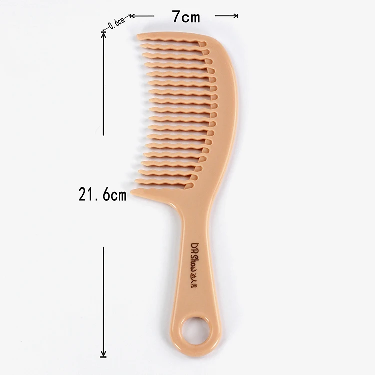 Manufacturer Fashion Plastic Daily Hairdressing Multifunctional Curly Hair Care Comb