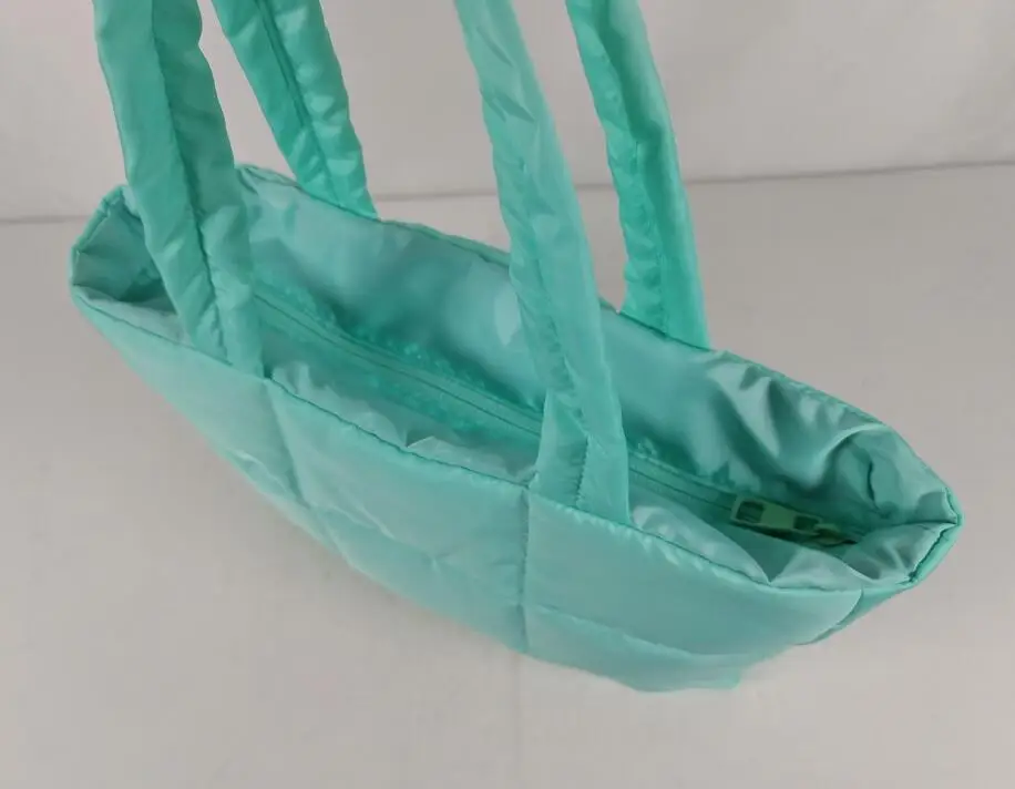 Puffer Bag Quilted Crossbody Bags for Women Puffy Purse Nylon Shoulder Handbag with Adjustable Strap