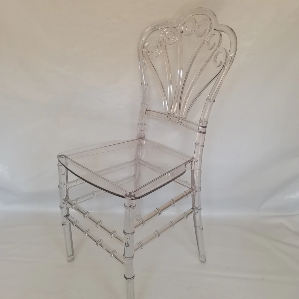 Кристально прозрачный акриловый стул-призрак для свадеб, оптовая продажа