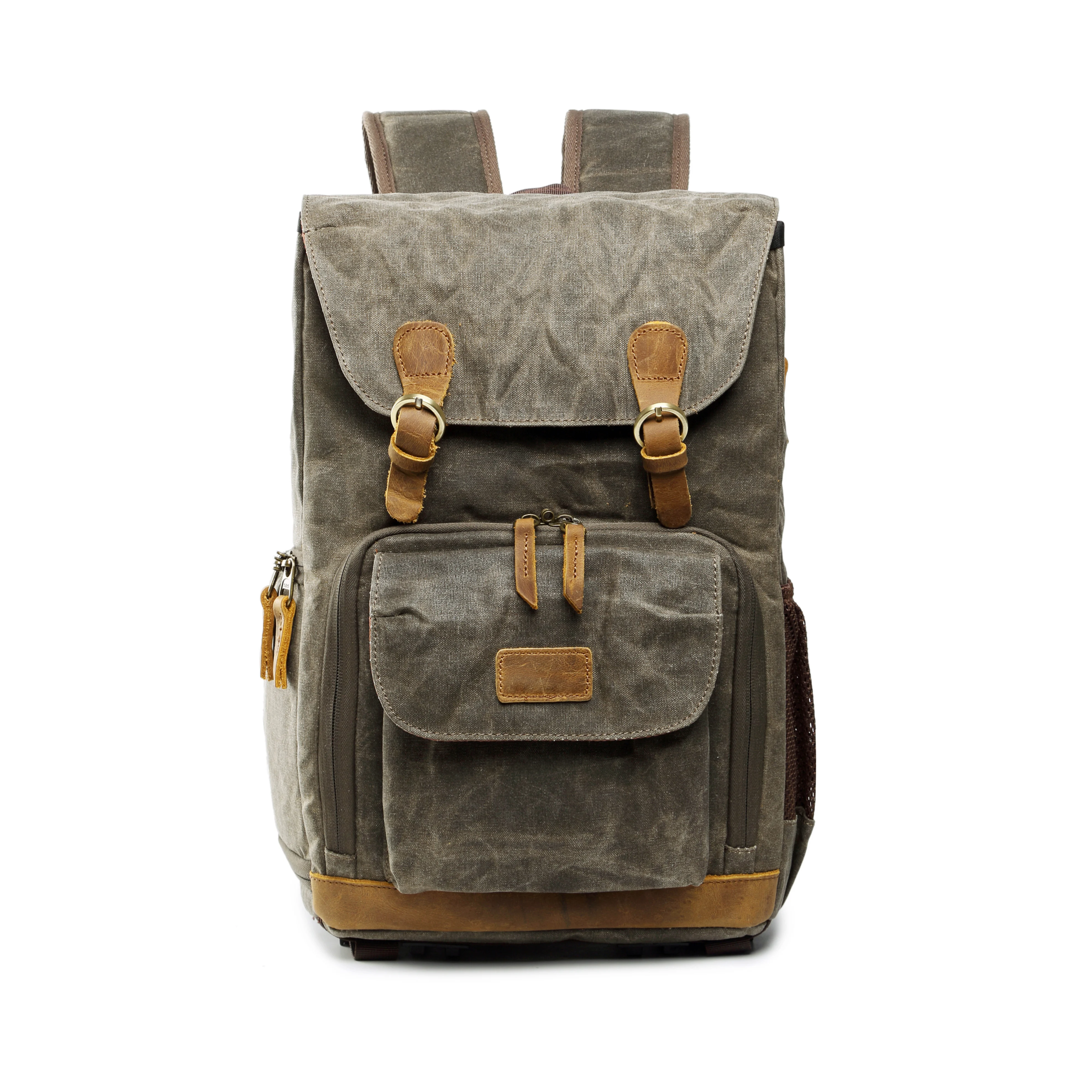 
Trendy vintage waterproof canvas leather women 45l DSLR camera and laptop back bag camera bag for camera 