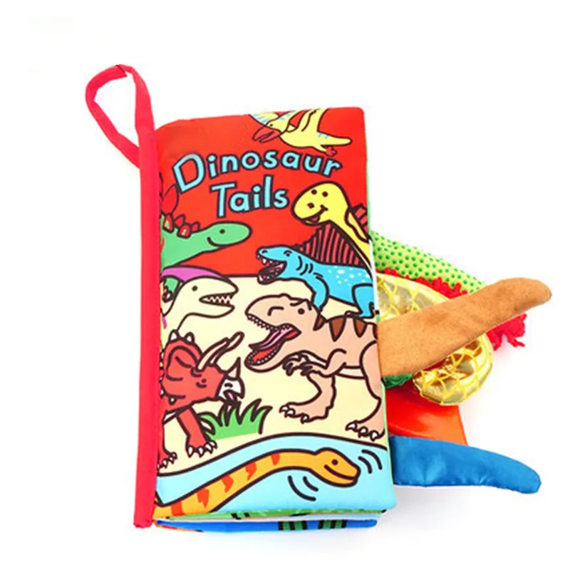 Factory direct price amazons onlinebaby goodnight monkey 3d tails jolly baby washable cloth soft book