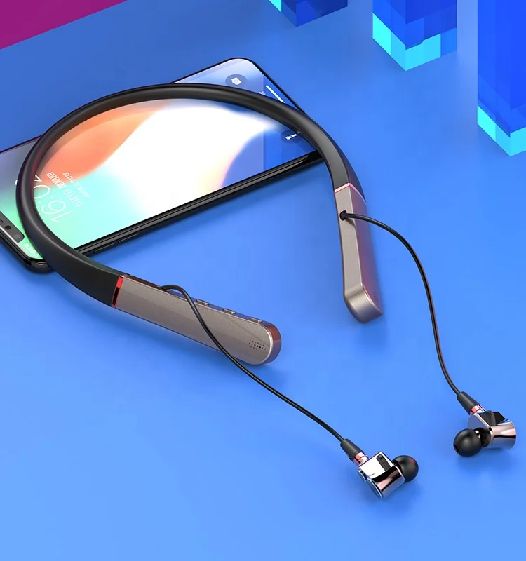 Спортивные наушники для фитнеса Z6s, игровая гарнитура, 5,0, Bluetooth наушники с шейным ремешком, наушники с двойным Драйвером