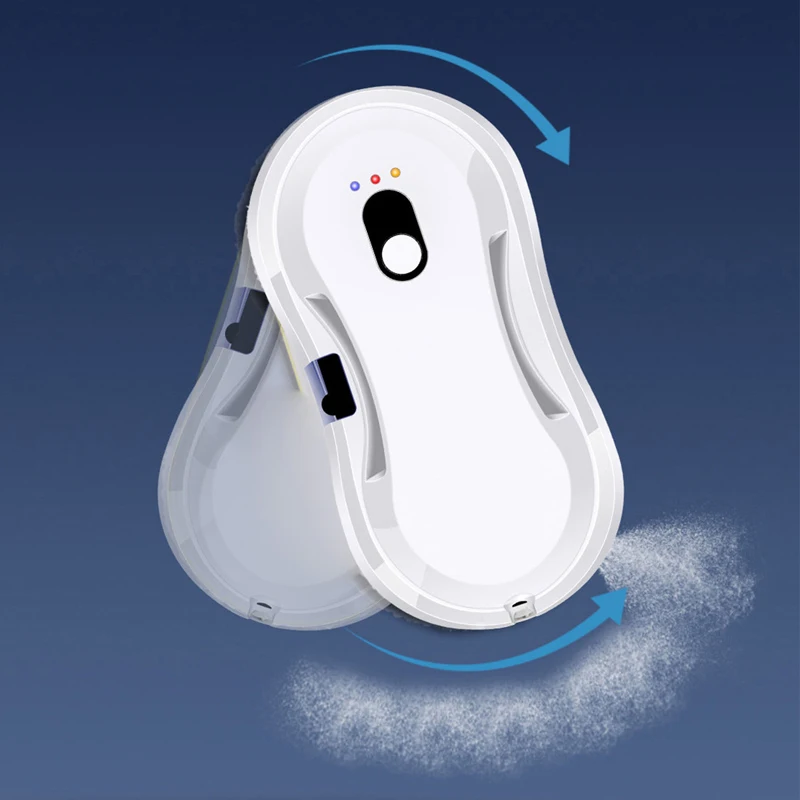 For Outdoor Indoor Window Cleaner Robot with Ultrasonic Water Spray Window Vacuum Washer Smart Glass Cleaning Robotic