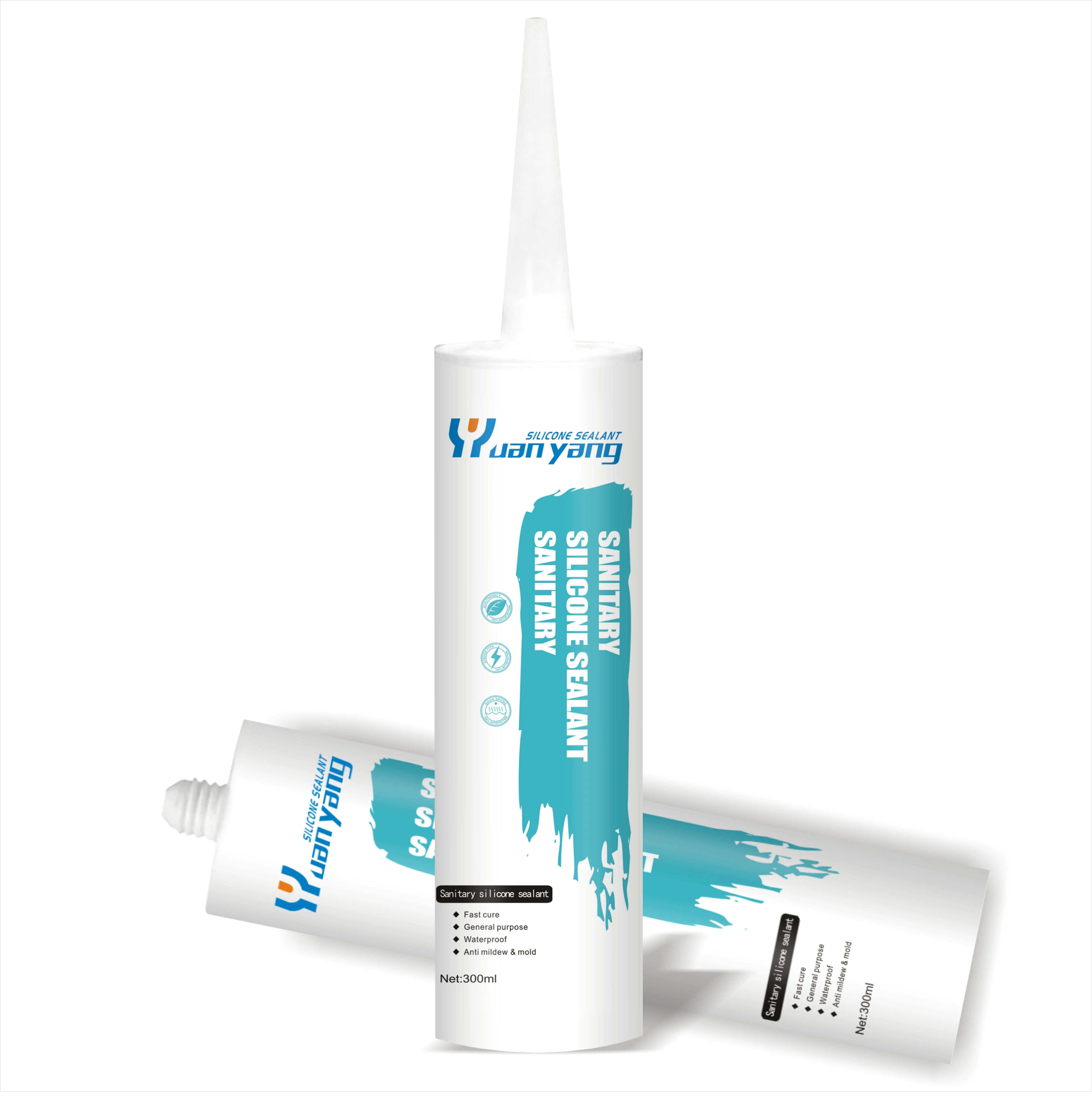 Best quality fast cure clear acetic gp silicone sealant for bathroom and sanitary