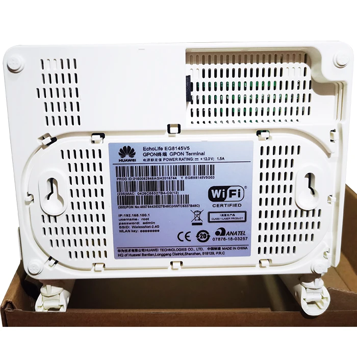 Английская прошивка Huawei echolife двухчастотный ont xpon 8145v5 FTTH GPON ONU 4GE 1 порт WiFi 2 4G и 5g