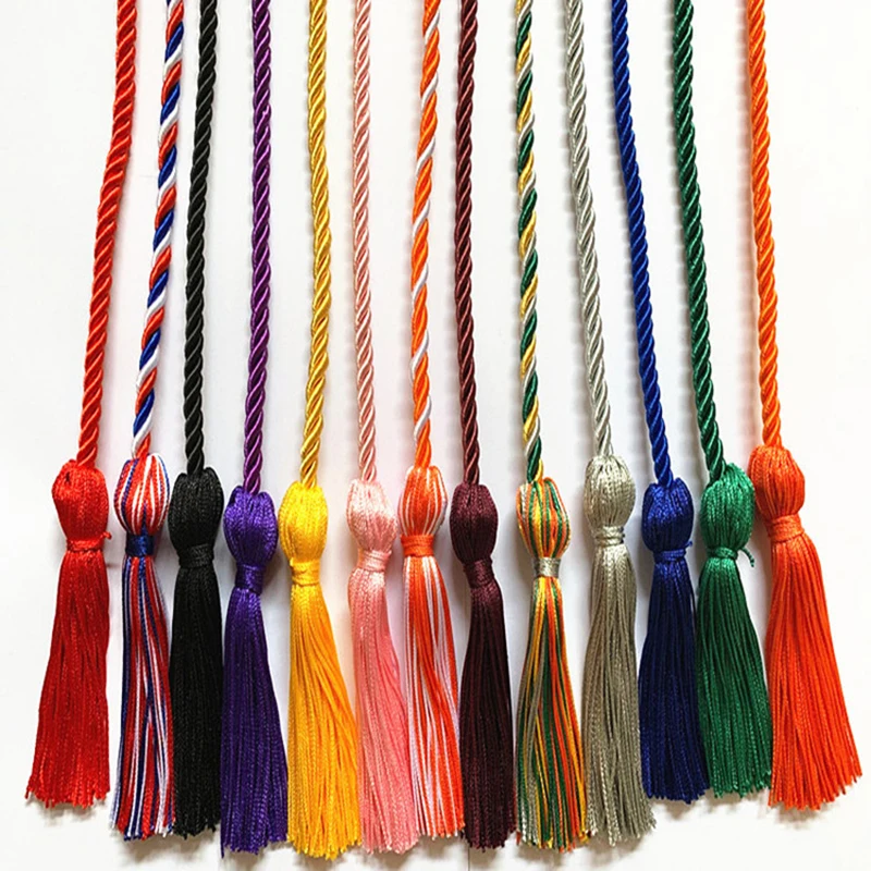 
Factory sell 170cm polyester graduation honor rope doctor tassel hanging 