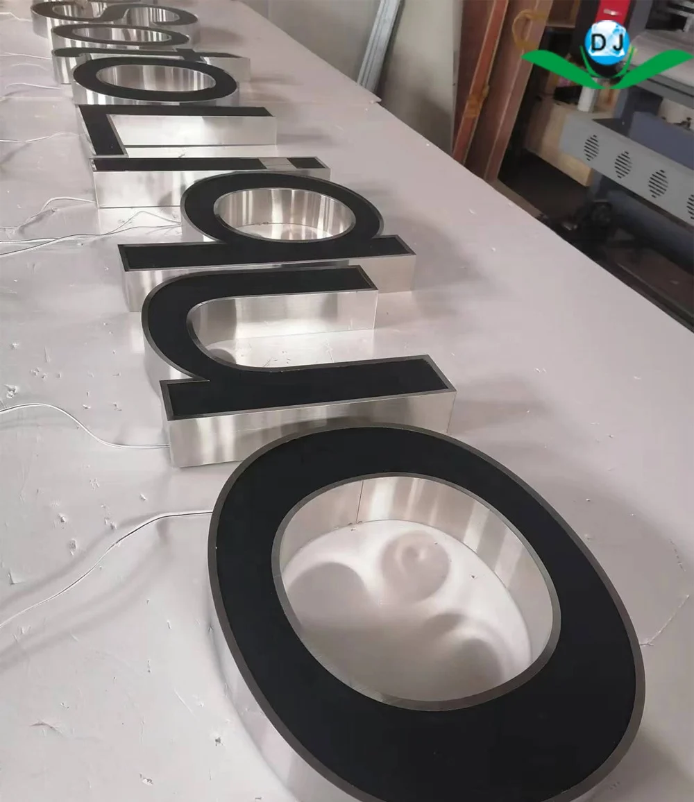 outdoor outside new liquor store front storefront custom business board 3d acrylic logo alphabet led light channel letter sign