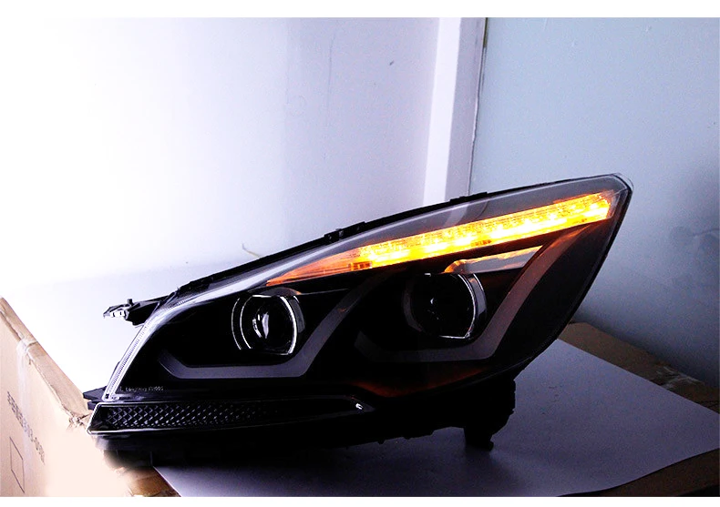 LED Headlight DRL Hid Head Lamp Angel Eye Bi Xenon Beam Accessories For FORD KUGA Escape 2014-2016