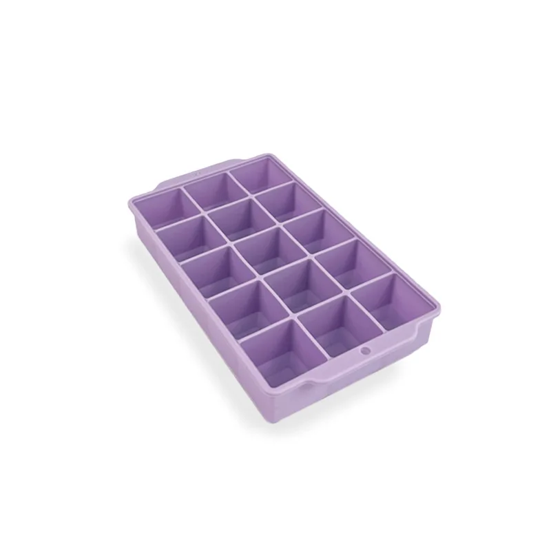 Spot 4, 6, 8, 15 square ice grid food grade silica gel with cover large ice die Make ice box