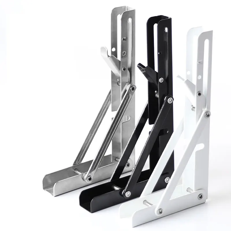 Heavy Cast Iron Kitchen Furniture Hardware Metal Tripod Frame with Bracket Shelf Support Connectors & Shelf Supports