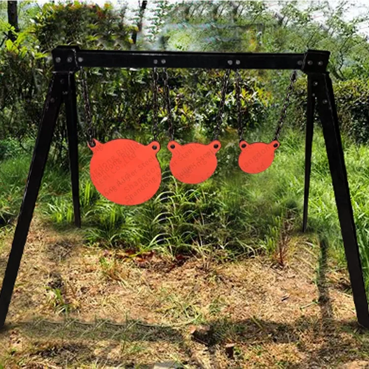High-qualityAR500 AR550 gong target cutting hanging steel target shooting target combination system