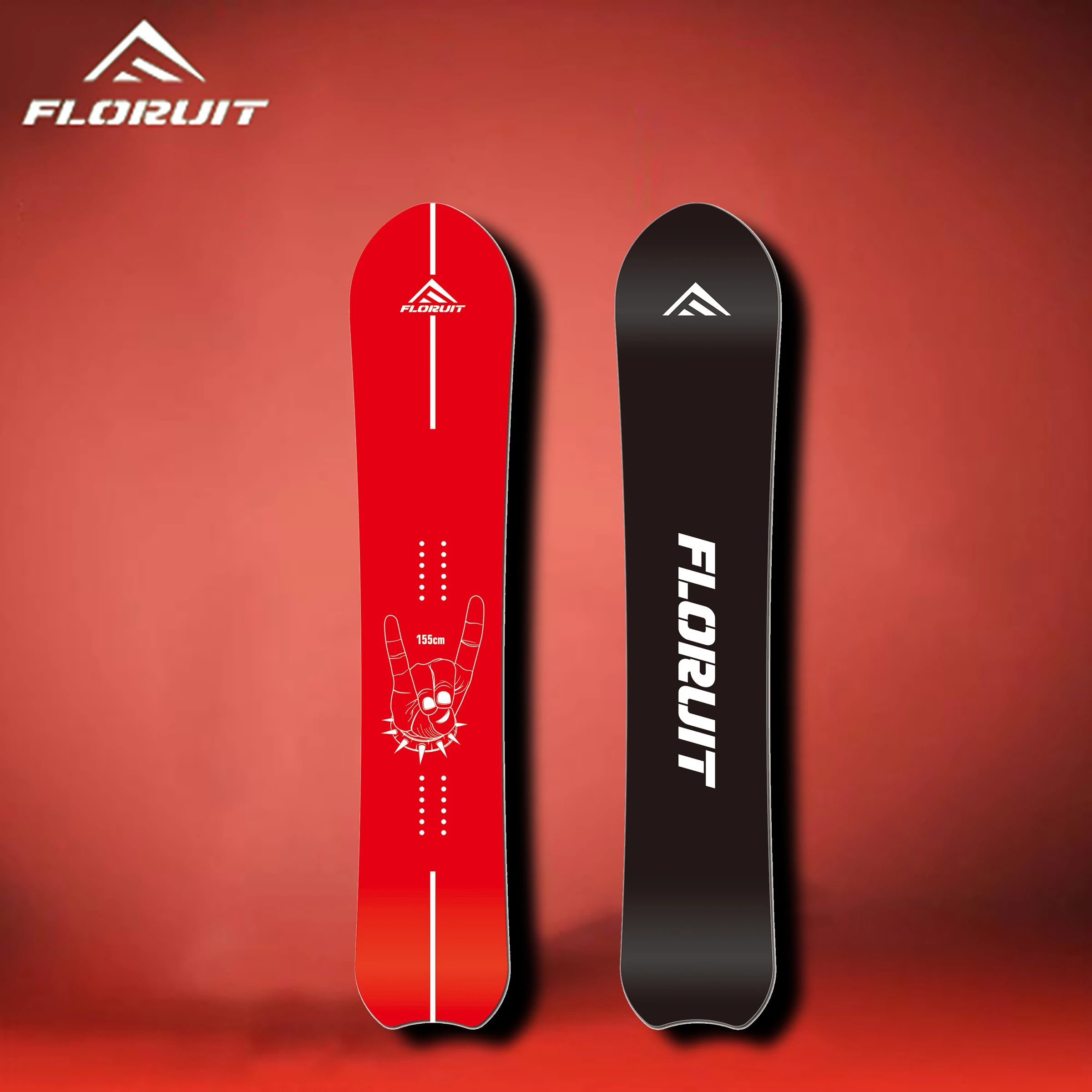 FLORUIT Customized snowboards for Adults Training snowboards High Quality snowboard Supplier Round Head Dovetail Skis