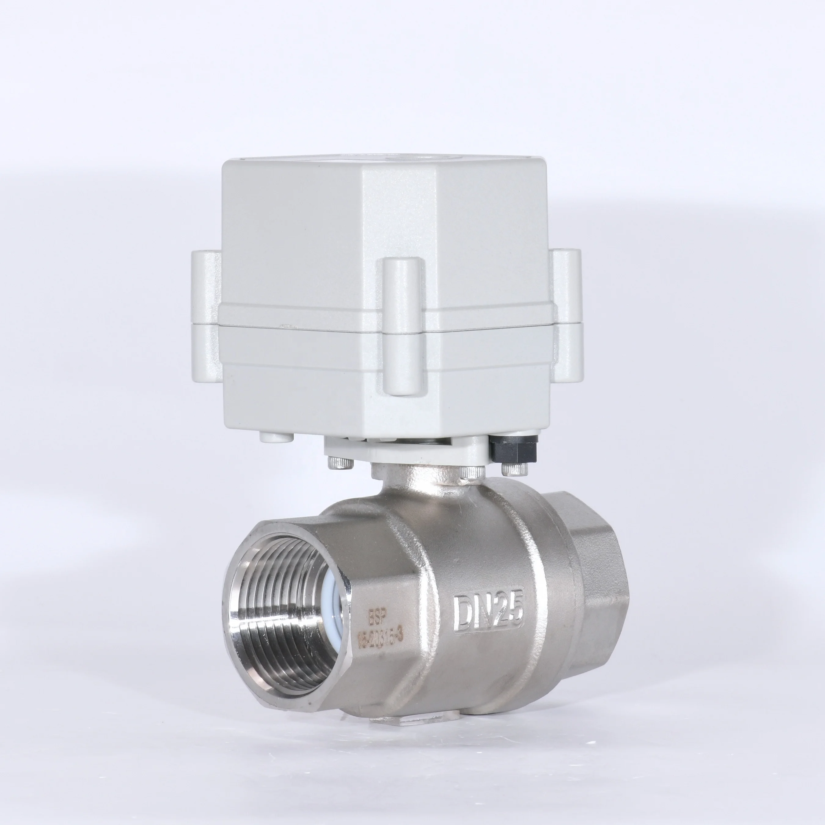 12V 24V Mini Stainless Steel DN50 BSP Electric Ball Valve