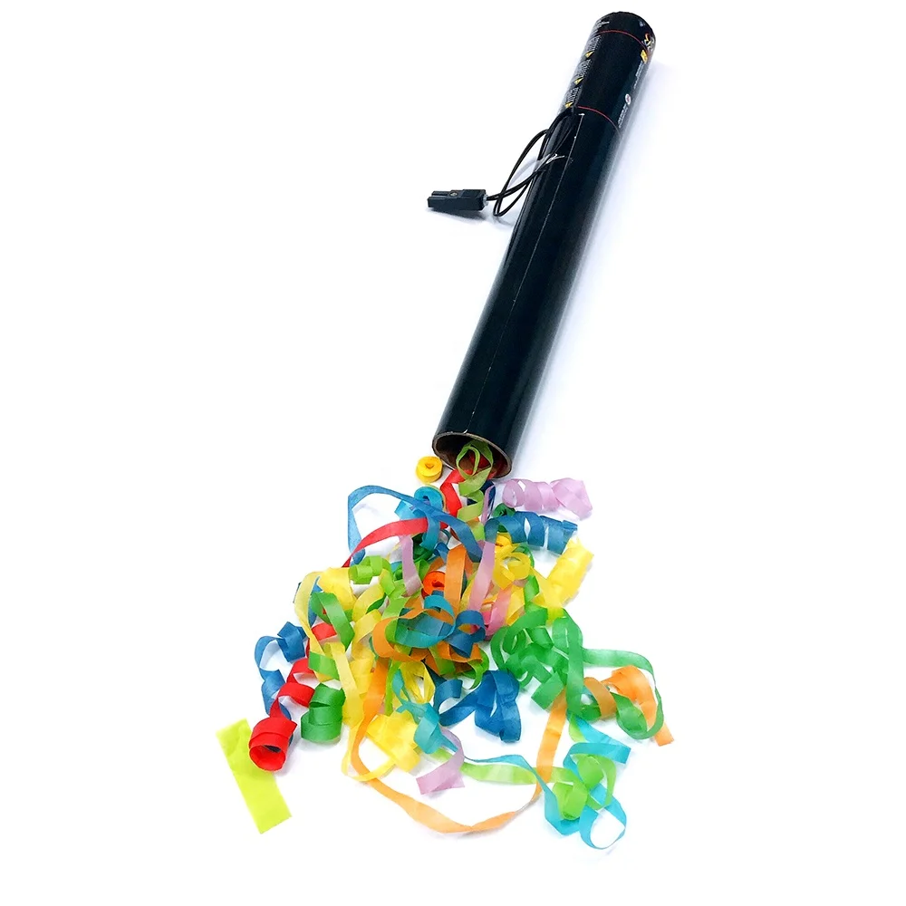 Flameproof Colorful Streamer Electric Confetti Cannon Launcher Shooter for sale