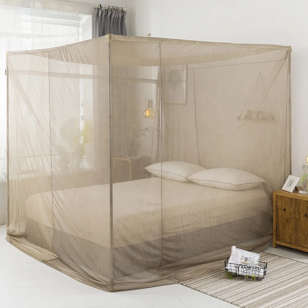 2022 Hot-selling durable emf/rf shielding box single bed u-silver hf+lf mosquito net for bed