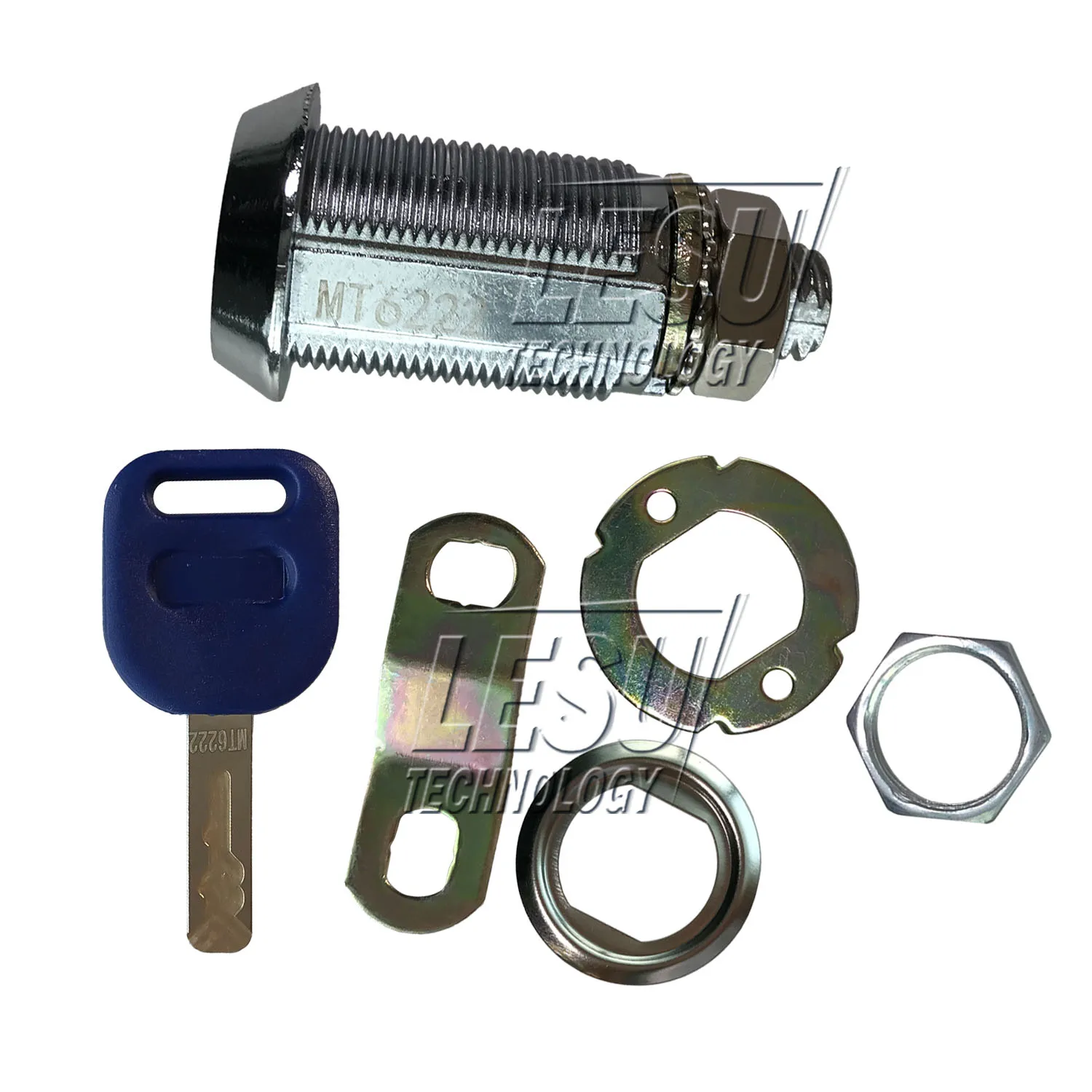 metal door lock for wooden game cabinet, 32mm long door lock for game machine with 1 key