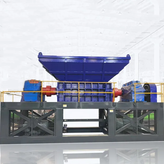 Dete plastic waste double shaft shredder machine waste plastic pallet bottle car shell metal shredding recycling machine