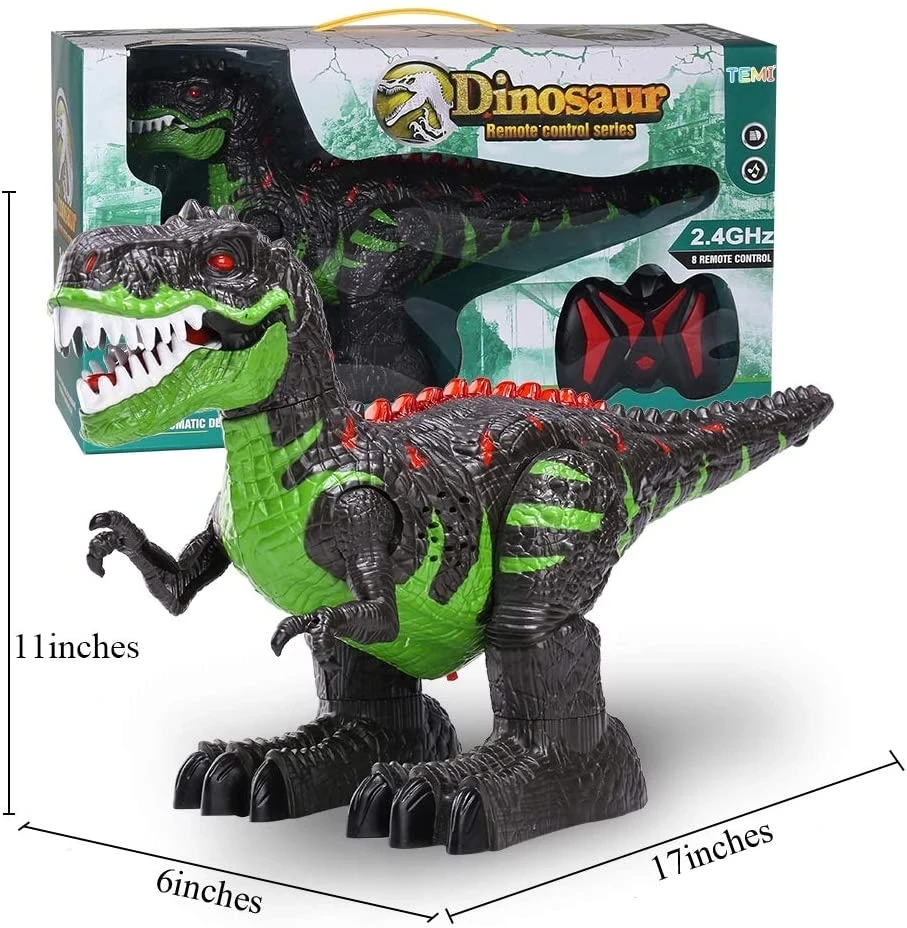 2021 selling remote control  dinosaurs electric sound light toys excavation jurassic animals toys for children