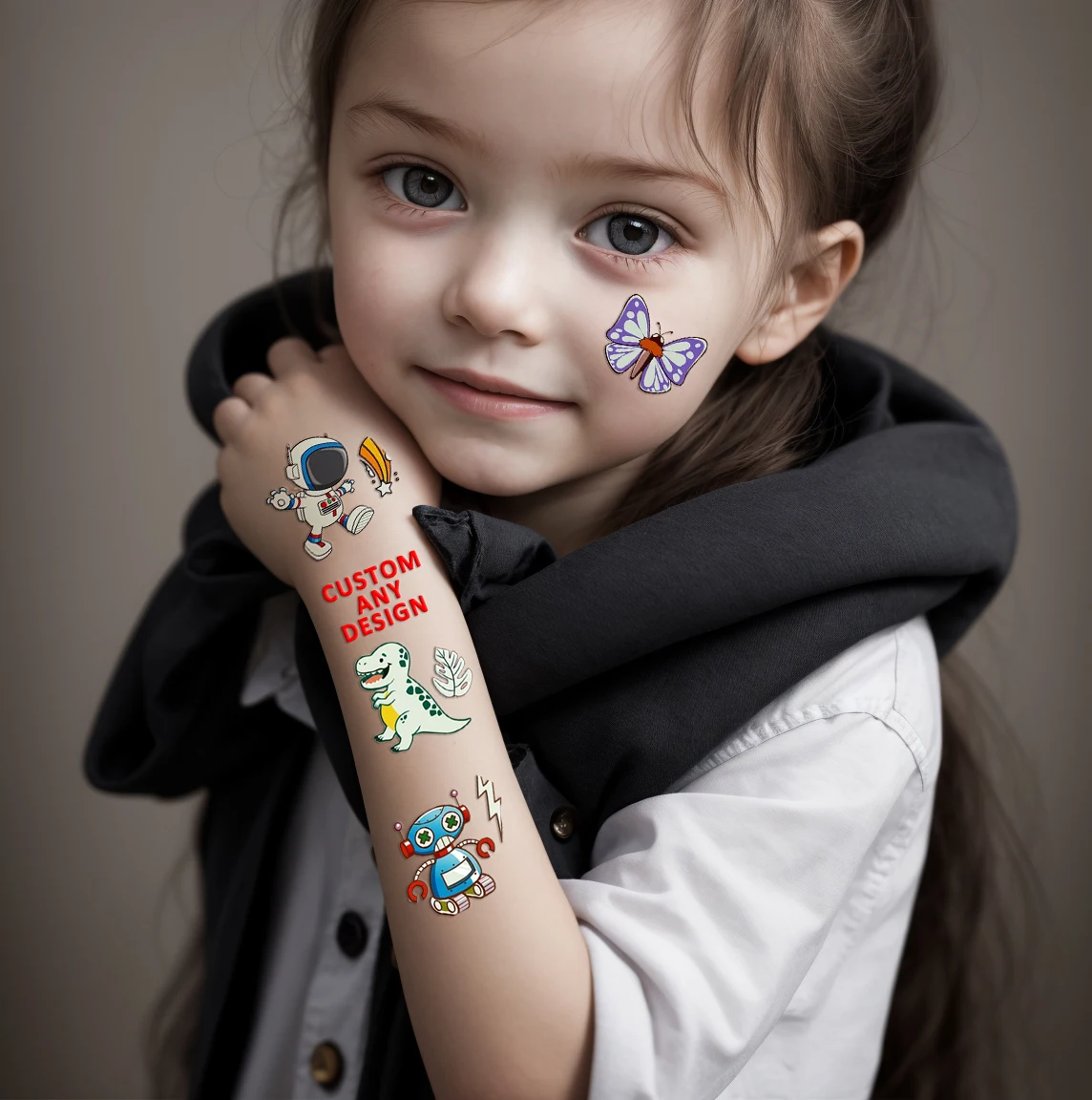 Custom Water Transfer Tatoo Kids Waterproof Temporary Tattoo Stickers