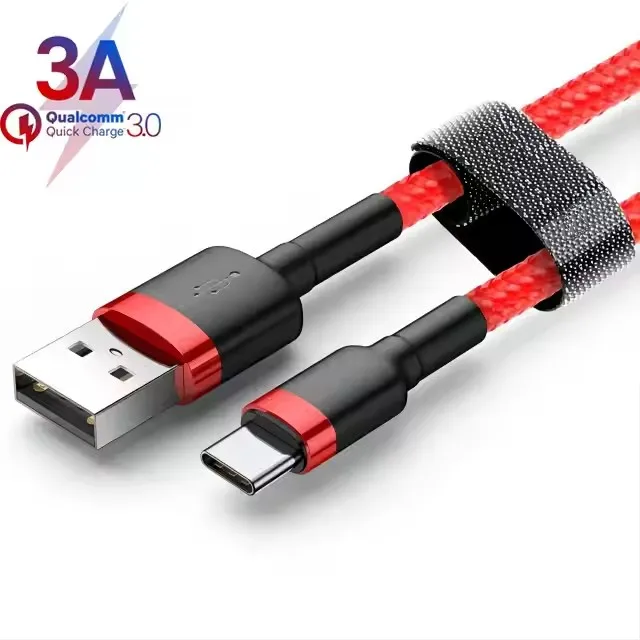 Premium Nylon Braid And Aluminum Alloy Shell Type C Cable Fast Charging Type C Charging Cable