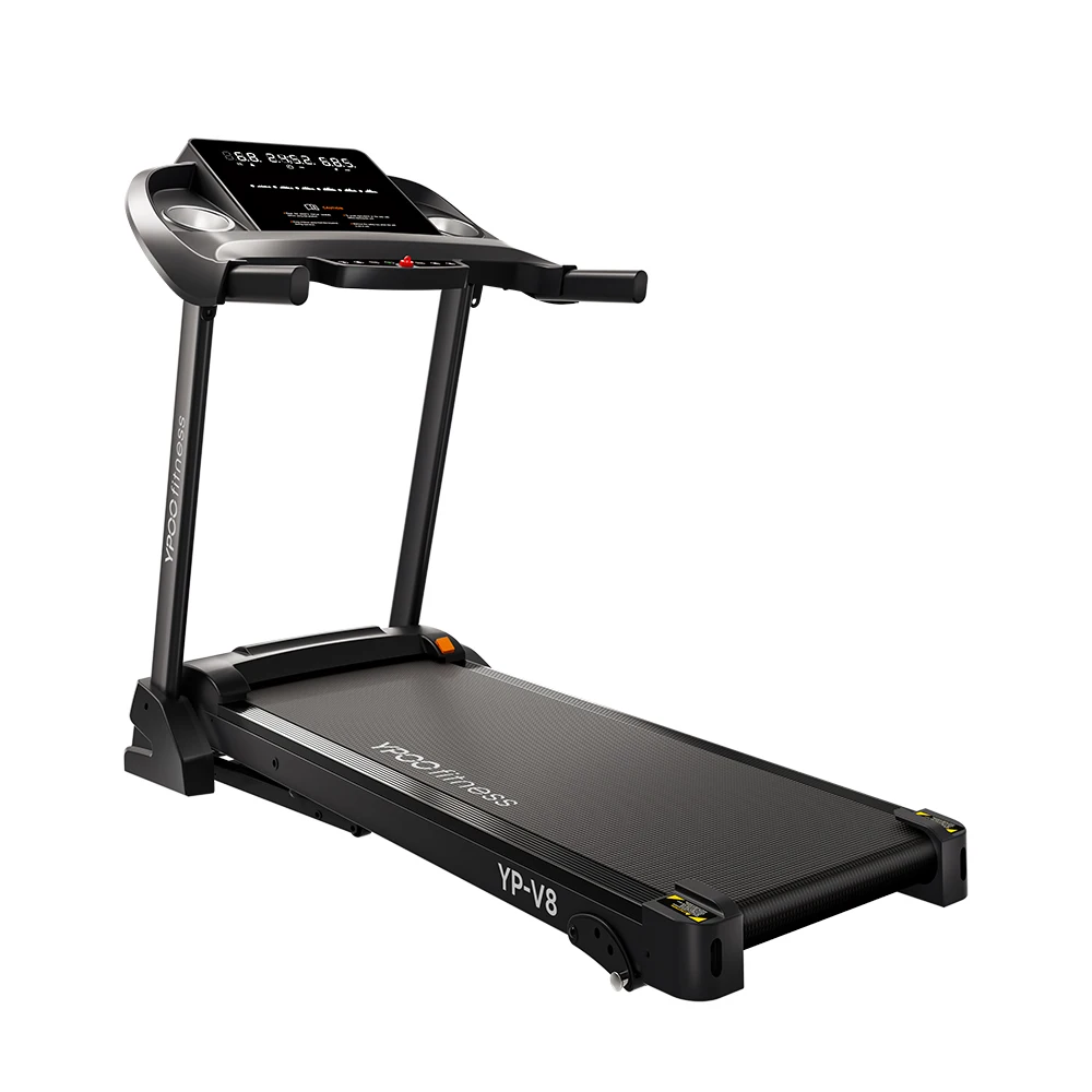 YPOO new  Incline Foldable 38CM  running machine V8 treadmill with YPOOFIT APP V8  Running Machine Body Building Treadmills