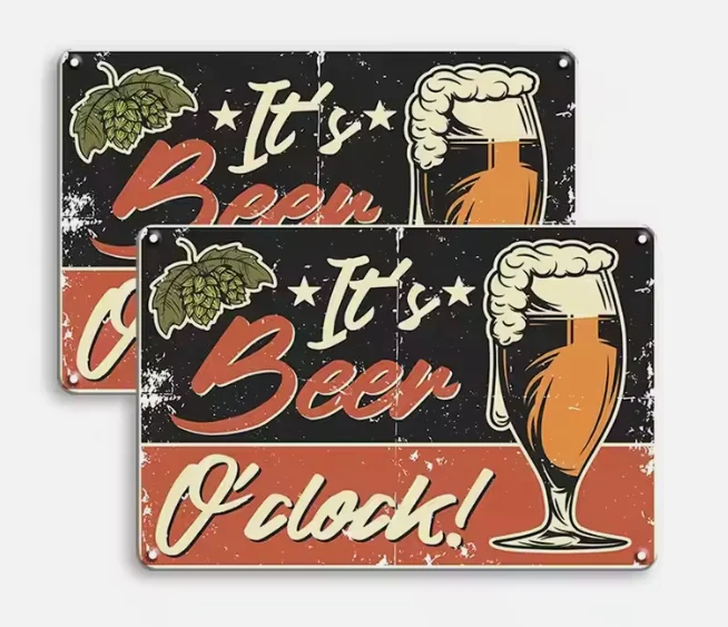Wholesale price Beer Metal Tin Sign Vintage Customized Metal Poster Plaque Pub Bar Man Cave Club For Wall