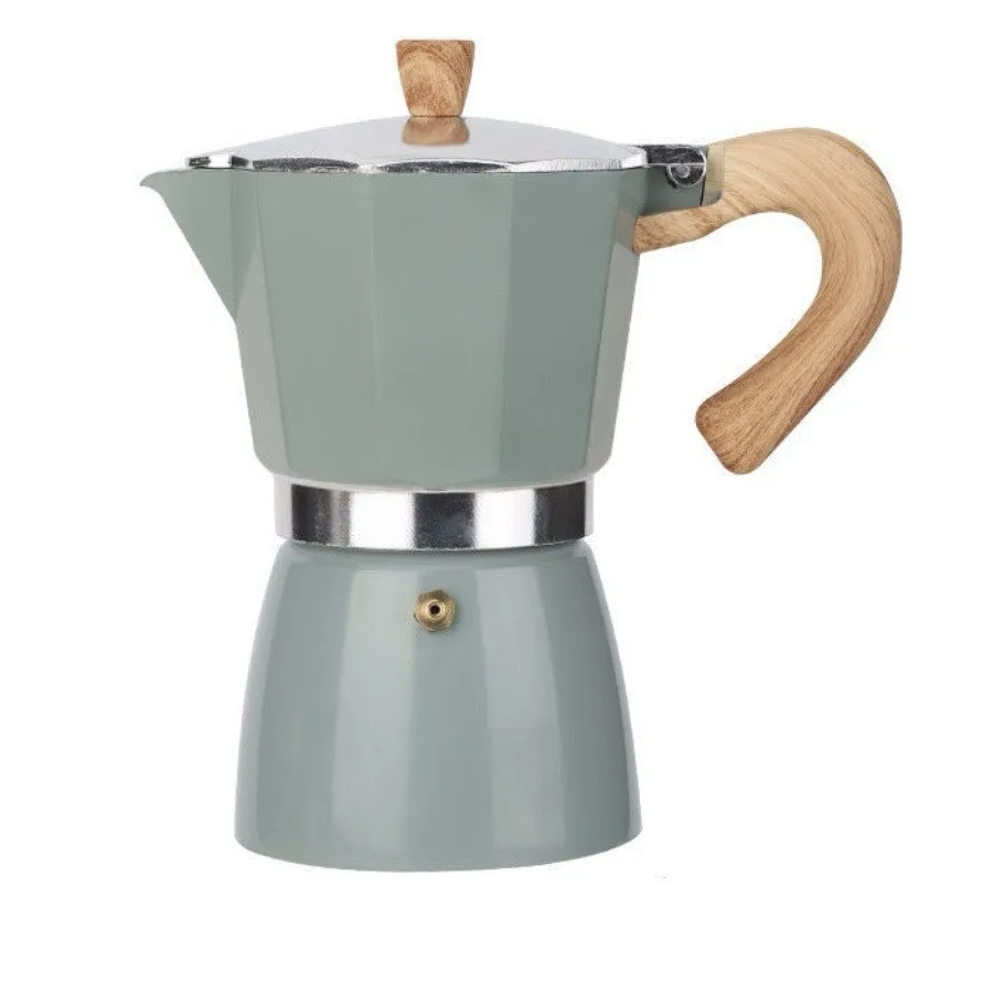 Travel Metal Gift Household Shape Insulated Kettle Arabic Coffee Pot With Wood Handle