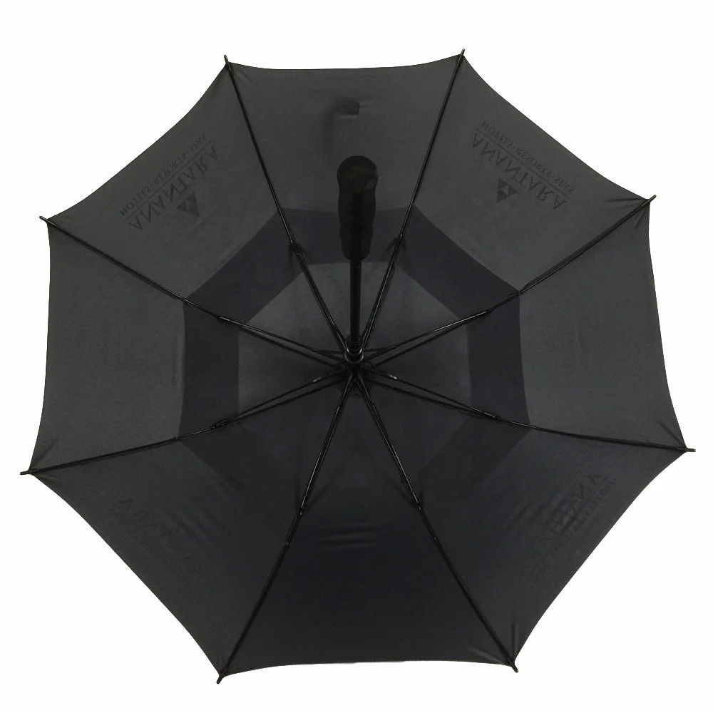Large 30 Inch Promotional Golf Umbrellas With Logo Prints Custom