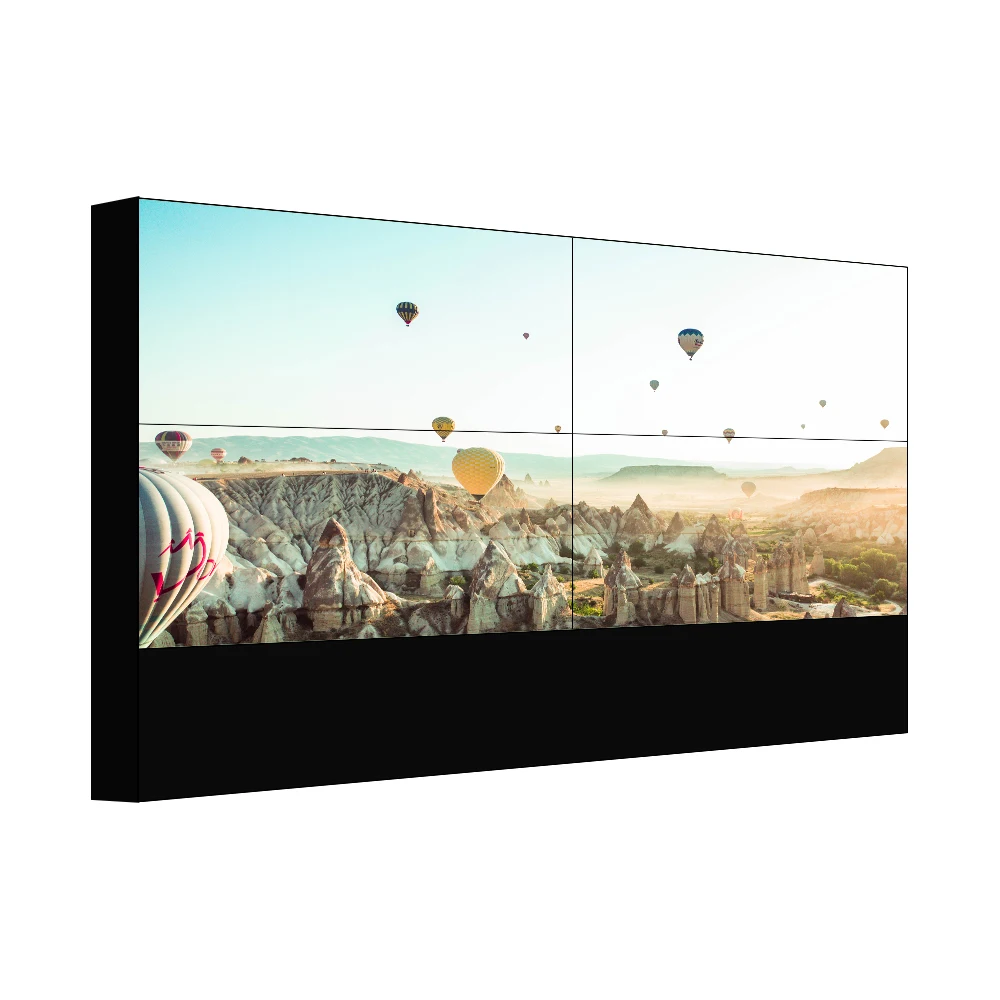 1.7Mm 1.8Mm 1.9Mm Size Ultra Narrow Bezel Gap 55 Inch Matrix 4 Input 4 Output 2*2 LCD Video Wall
