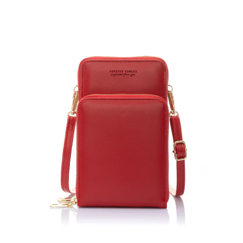 Factory Custom Lady Touch Screen Bag In Mobile Phone Bag Pu Leather Korean Fashion Female Shoulder Bag Handbag Luxury Brand Purs