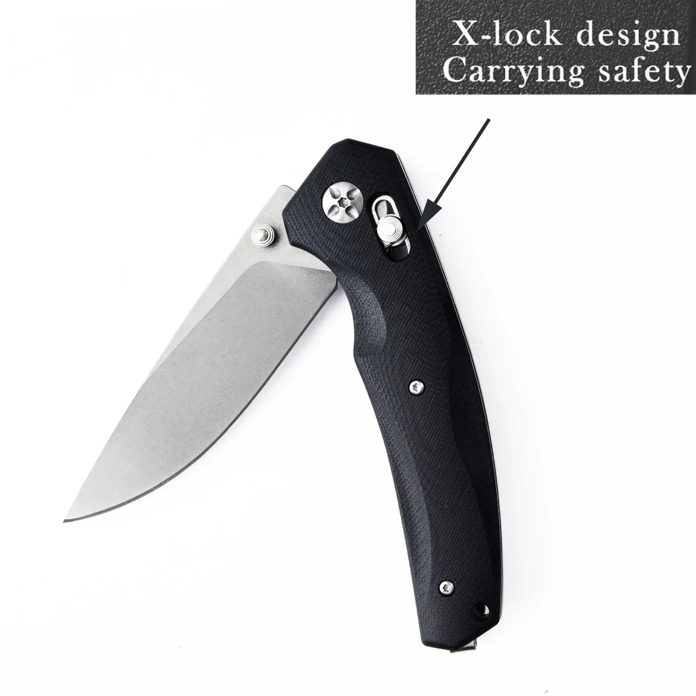 OEM/ODM custom EDC outdoor hunting tactical knives G10 handle material pocket  survival camping folding knife knifes couteau