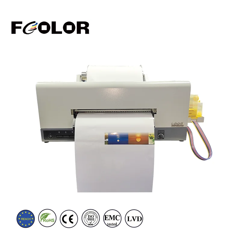 Roll to Roll A3 Mini Color Sticker Label Printer for Beer Food Water Bottle Label Printing Machine