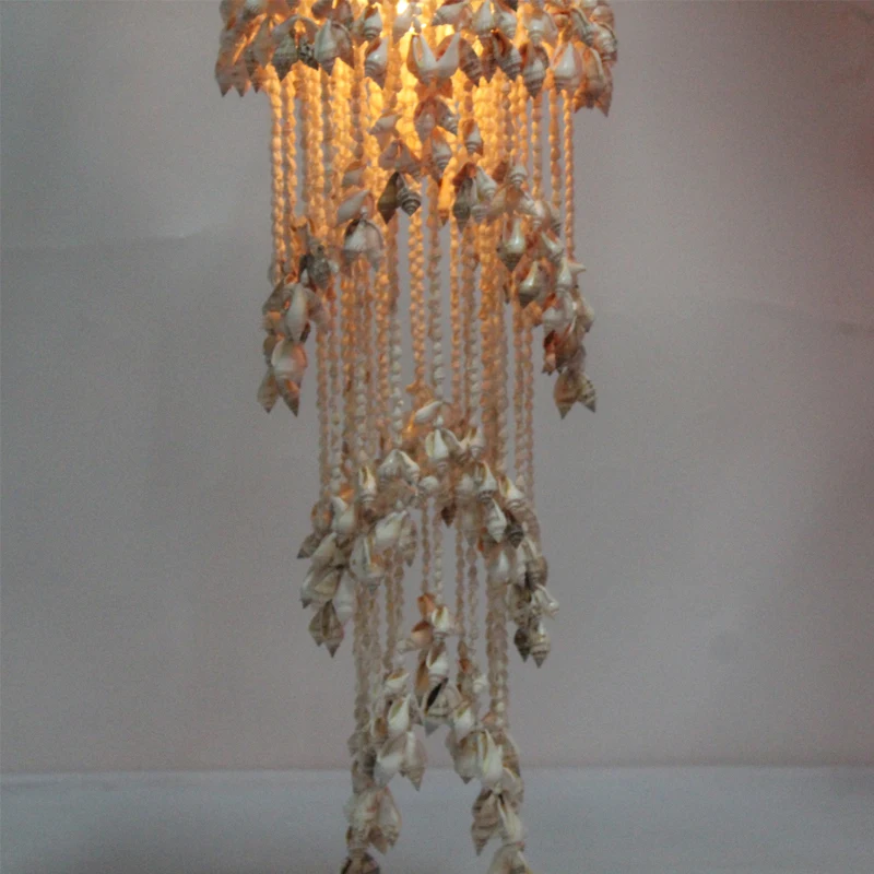 sea snail hang light decoration  shell conch pendant lamp  vintage lamp