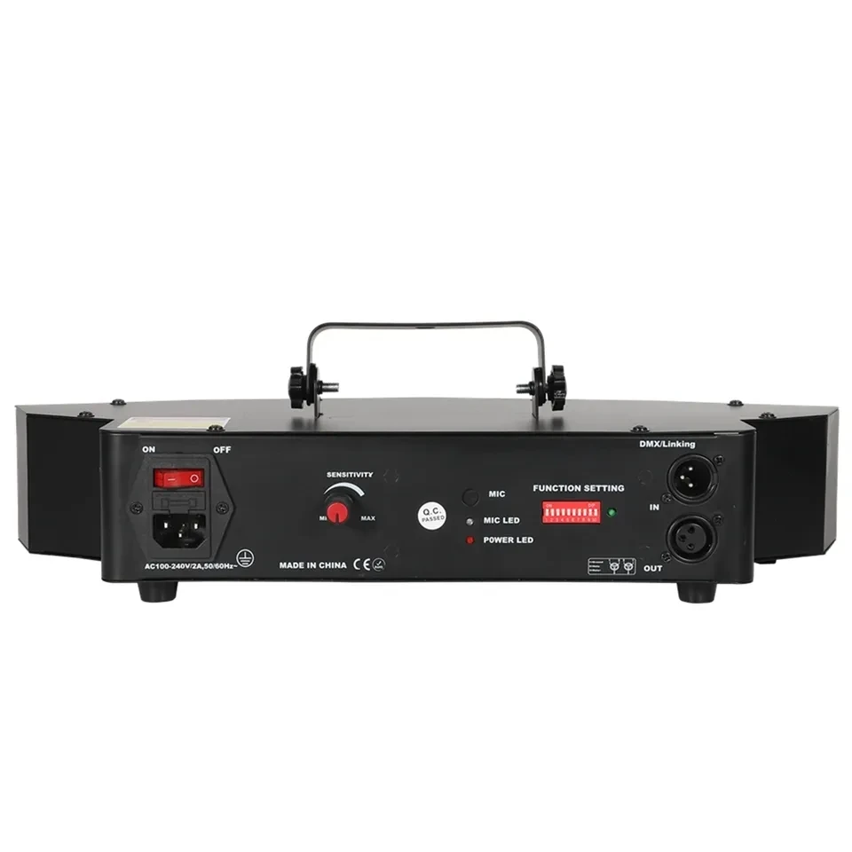 R GBY Four Holes Lasercube DMX512 Sound Activated Control LED DJ Stage Light Lazer Light DJ Disco Laser Lights For Night Club