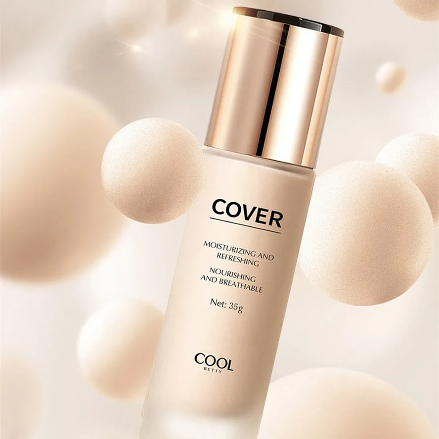 OEM Cosmetics Manufacturers Custom Long Lasting Waterproof Natural Concealer Face Makeup Liquid Private Label Foundation