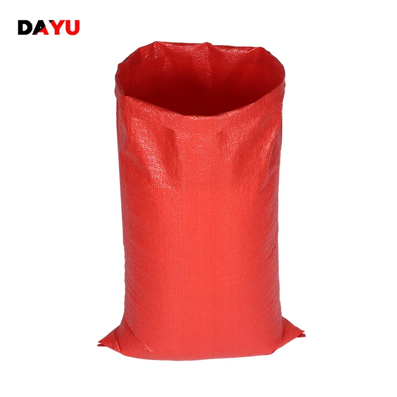 China Supplier Customized PP Plastic Blue red yellow Color Woven Bags
