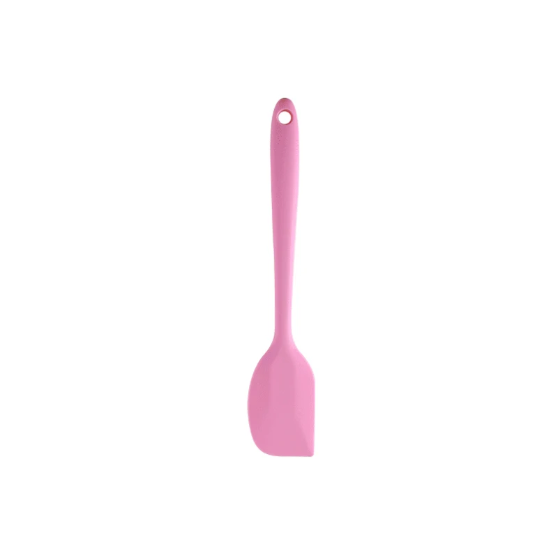 Small heat resistant silicon rubber cake cream scraper silicone spatula spoon set for baking