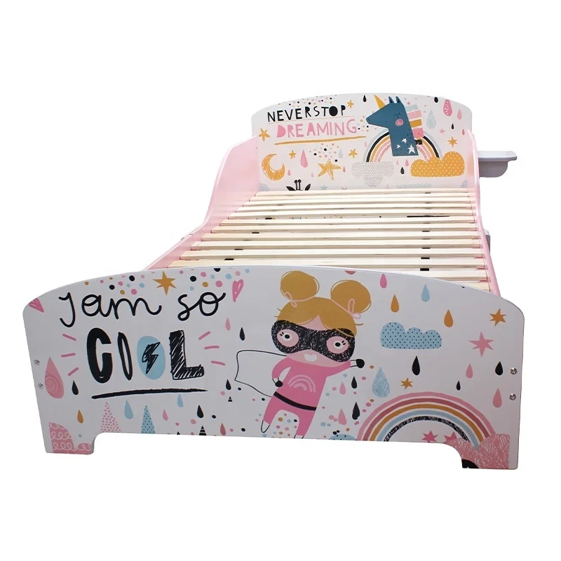 Toffy & Friends Wholesale Children Furniture Wooden Bed Environmental Water Paint