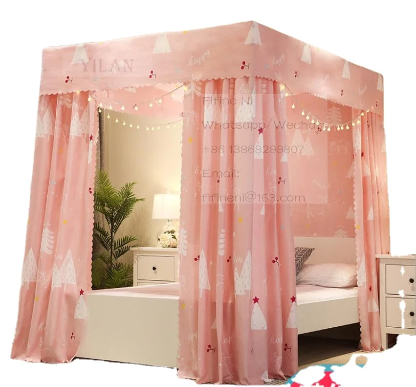 2021 new style Tik Tok fashion High Quality stainless steel stands mosquito net bed easy to  install and free folding
