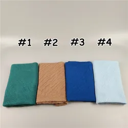 New Wholesale Fold Muslim Ladies Hijabs Pearl Chiffon Beaded Shawl Bubble Crinkle  Hijab Scarfs